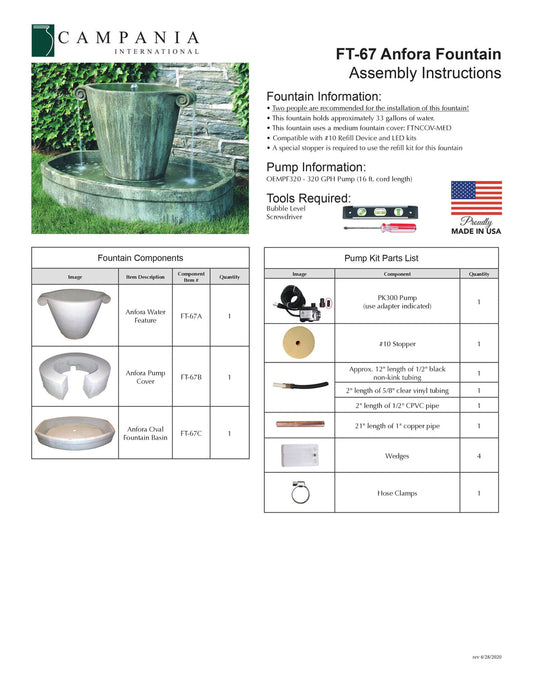 Campania International Anfora Fountain