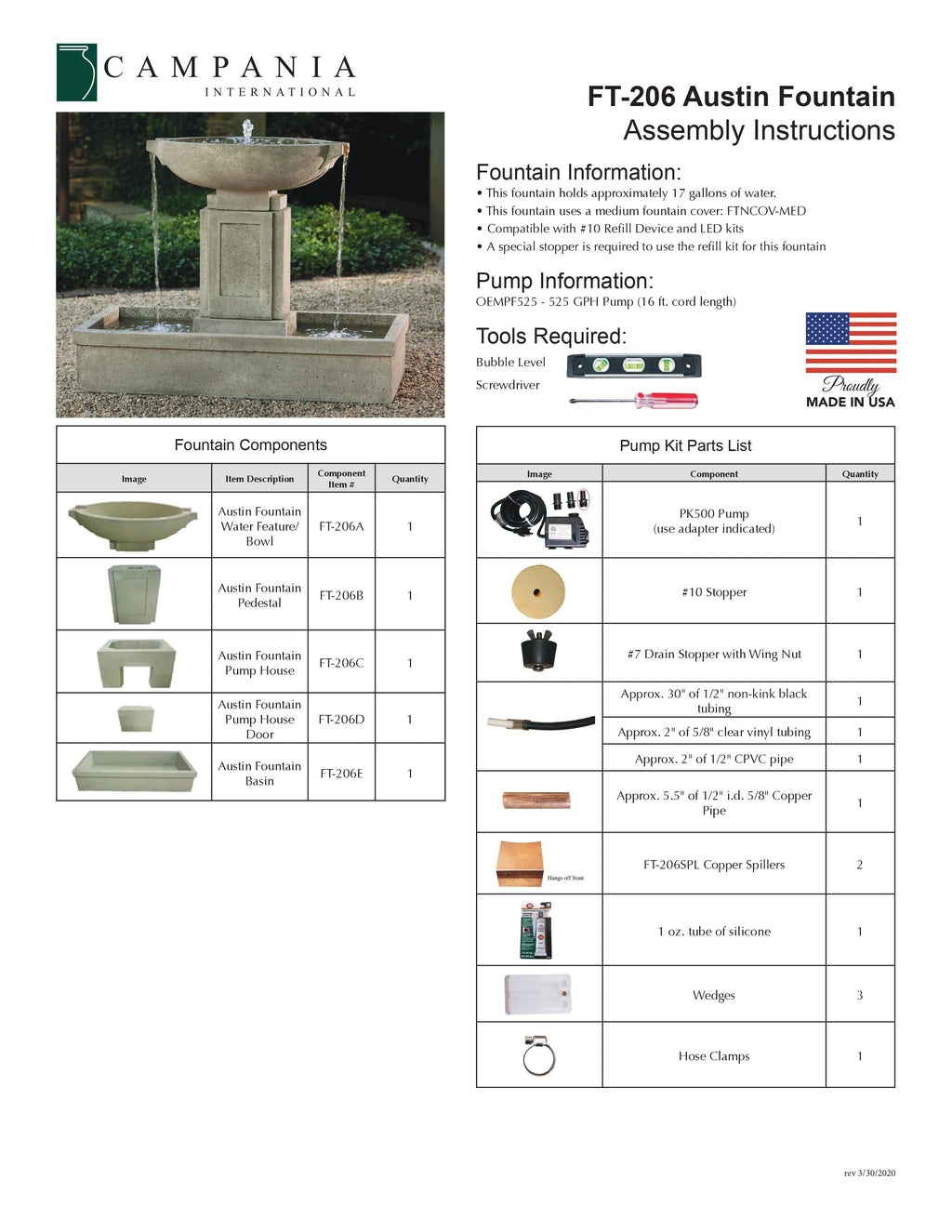 Austin Fountain Campania International