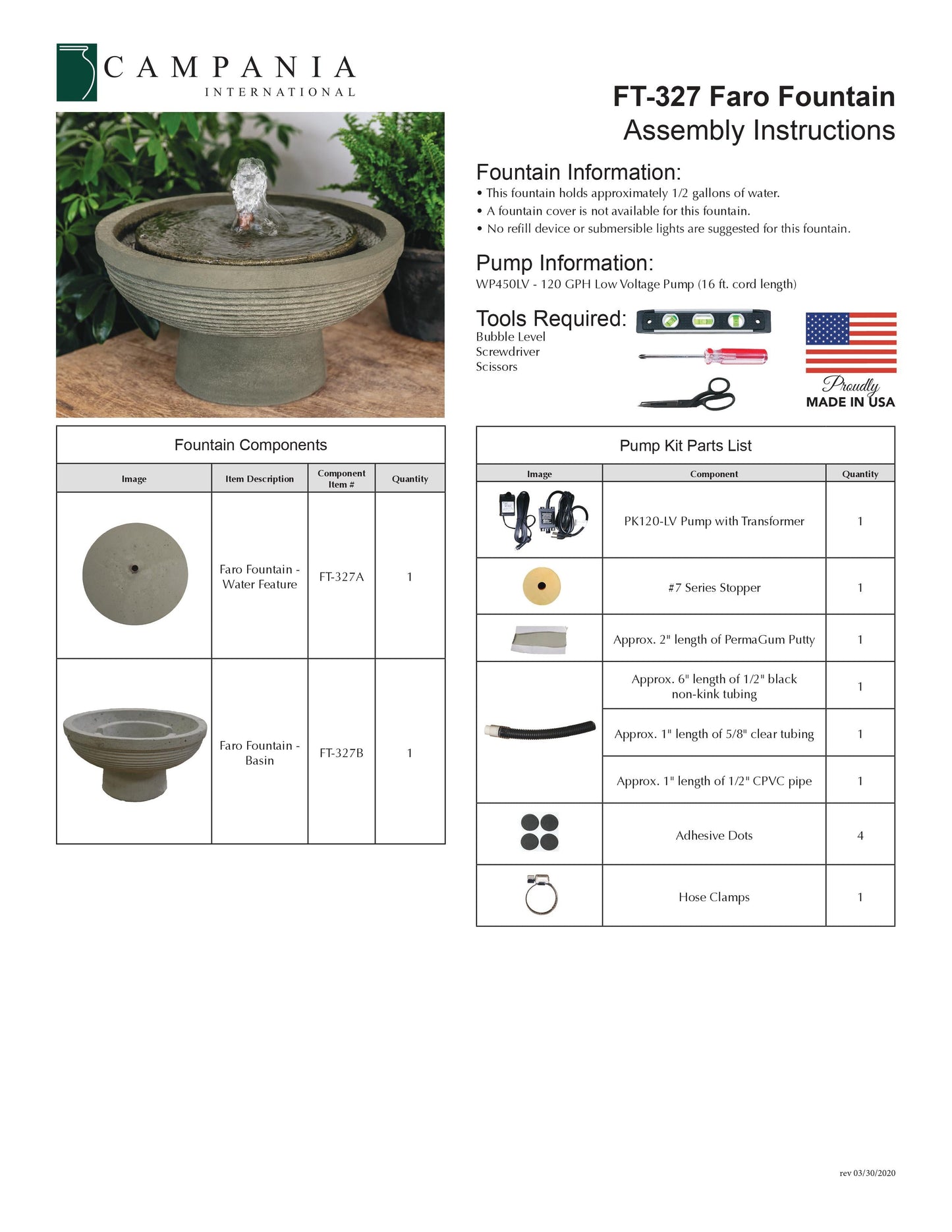 Campania International Faro Fountain