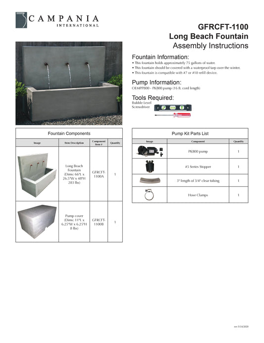 Campania International Long Beach Fountain