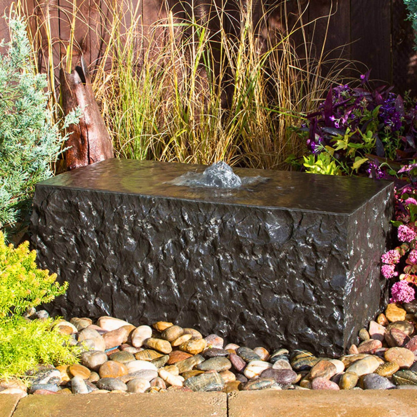 Blue Thumb Basalt Block "Shizukesa" Fountain - Complete Kit