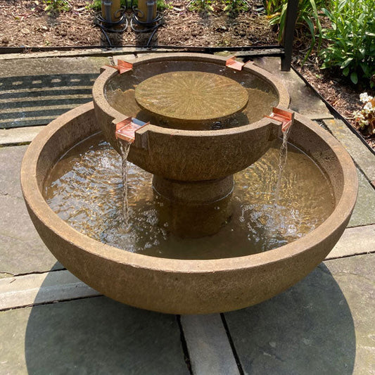 Campania 29 Inch Del Rey Modern Outdoor Fountain