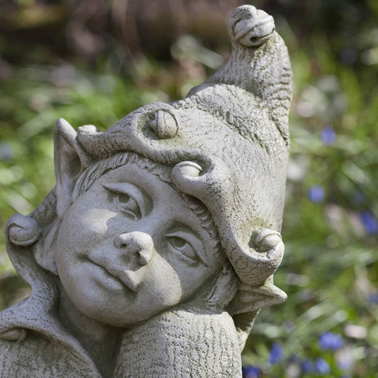 Campania Jenny The Garden Elf Concrete Statue - #S341