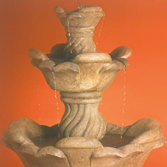 Fiore Cabo 3-Tier Concrete Fountain - #AV119FS