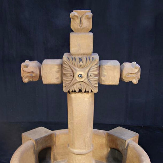 Fiore Stone Ancient Cross Concrete Pond Fountain