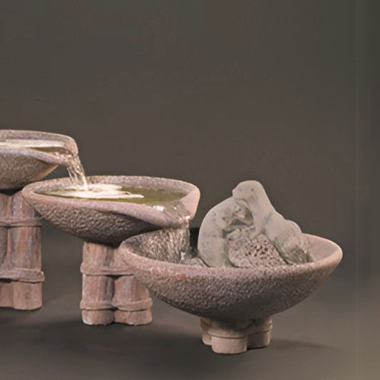 Fiore Otter Cascading Concrete Fountain - #280