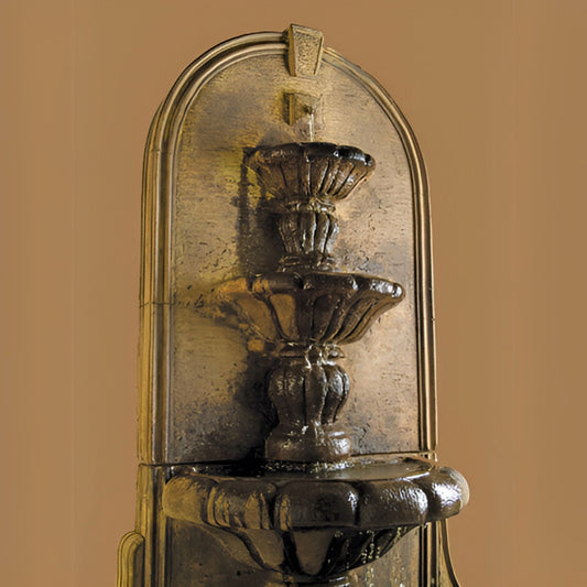 Fiore Vizcaya 3-Tier Concrete Wall Fountain - #2091