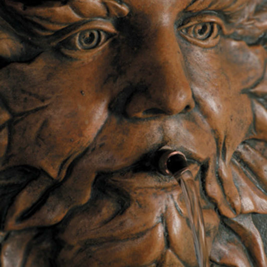 Fiore Green Man Concrete Wall Fountain