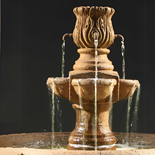 Fiore The Assisi Tiered Concrete Fountain - #2148