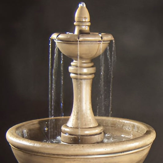 Fiore Vinci 2-Tier Concrete Fountain - #204