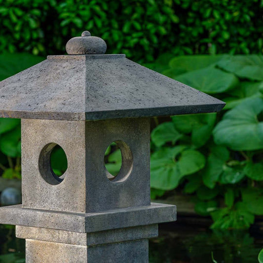 Campania International Aizu Lantern Concrete Garden Statue