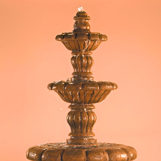 Fiore España 3-Tier Concrete Fountain w/55" Basin - #262