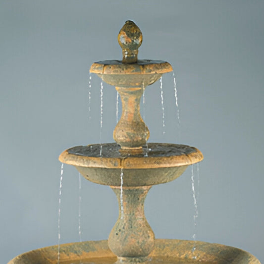 Fiore Old Toscano 3-Tier Concrete Fountain - #LG118
