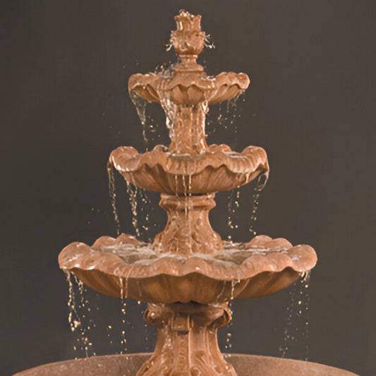 Fiore Italian 3-Tier Fountain with 55" Basin – #ITB3