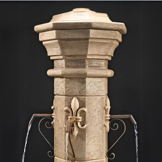 Fiore Straza Concrete Courtyard Fountain - #2159