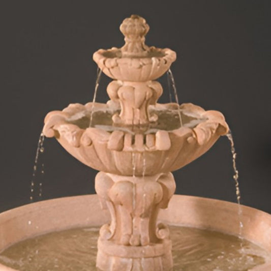 Fiore Vesuvio 2-Tier Fountain w/46" Basin - #2080F46