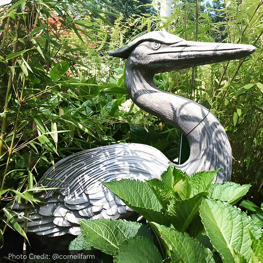 Campania Heron Concrete Garden Statue