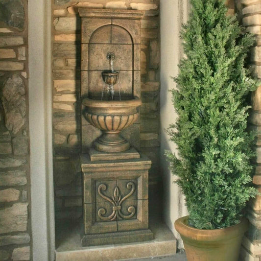 Fiore Vestibule Concrete Wall Fountain - #LG141