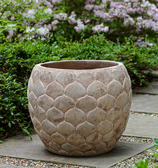 Campania Pina Planter Set of 3 | Glazed Terra Cotta Collection