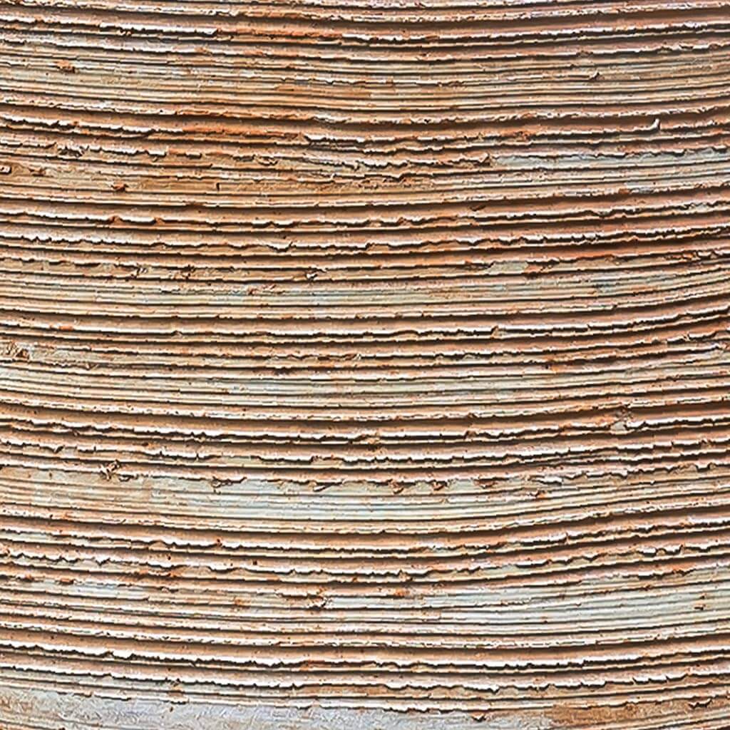 Campania International Sgraffito Low Planter in Terra Cotta set of 3