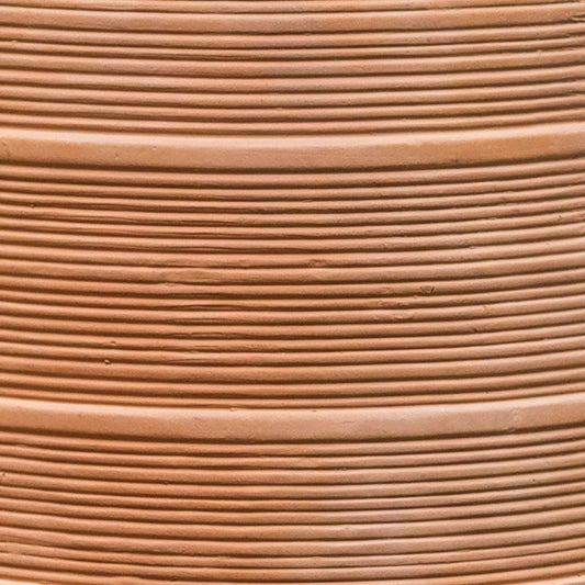 Campania International Madera Tall Planter in Terra Cotta set of 2