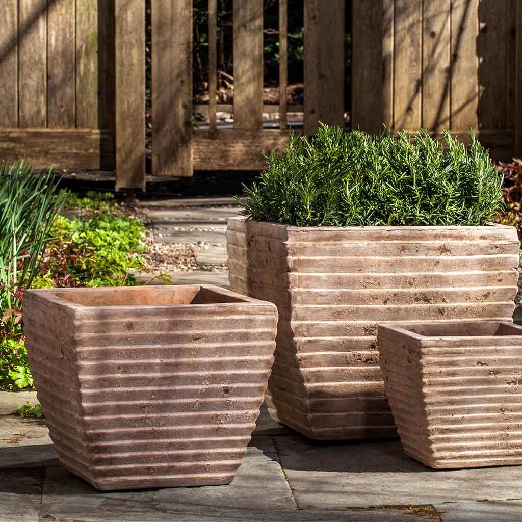 Campania International Ipanema Square Planter set of 3