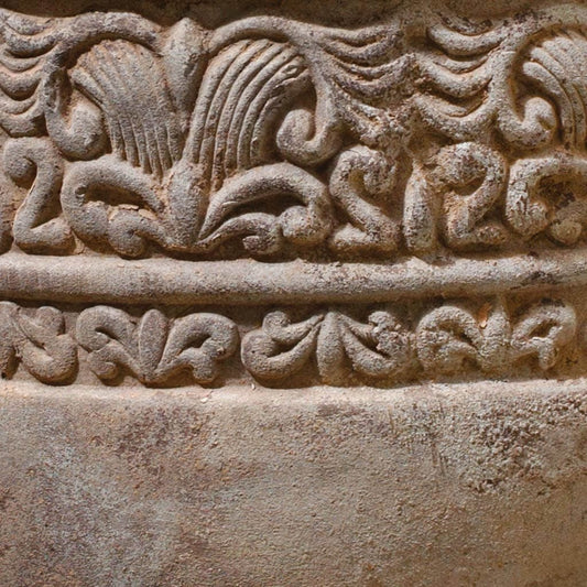 Campania International Quebrada Planter in Antico Terra Cotta set of 3