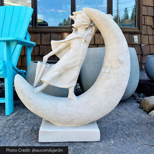 Campania Once Upon a Moon Concrete Garden Statue - #S491