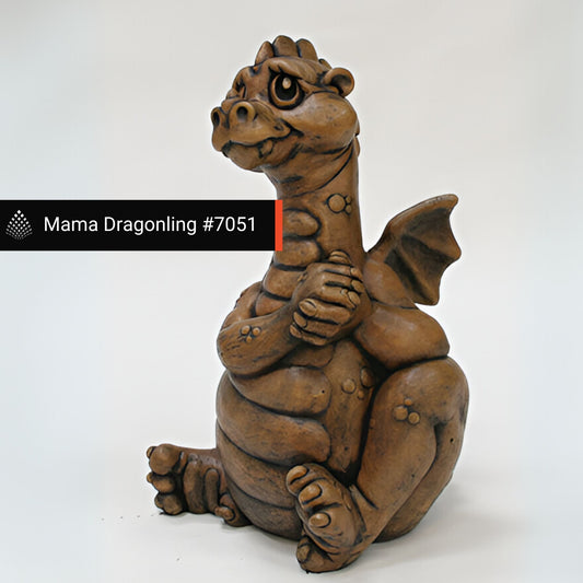 Fiore Dragonling Family Concrete Garden Statues