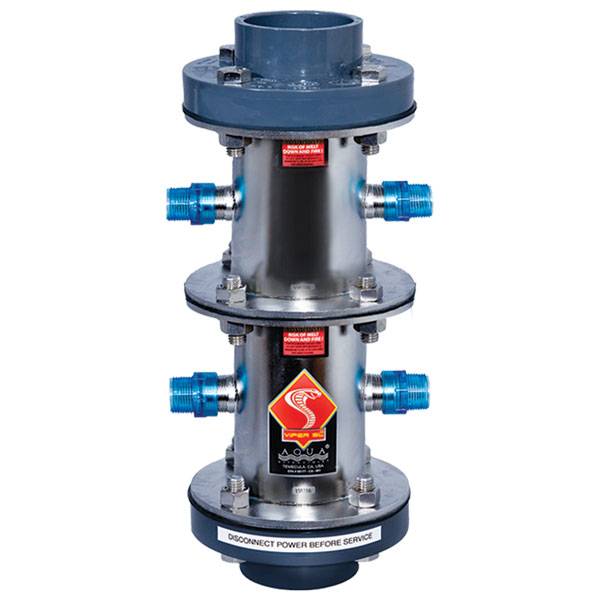 Aqua Ultraviolet Stainless Steel 800W Viper 4" with Flow Switch 220V