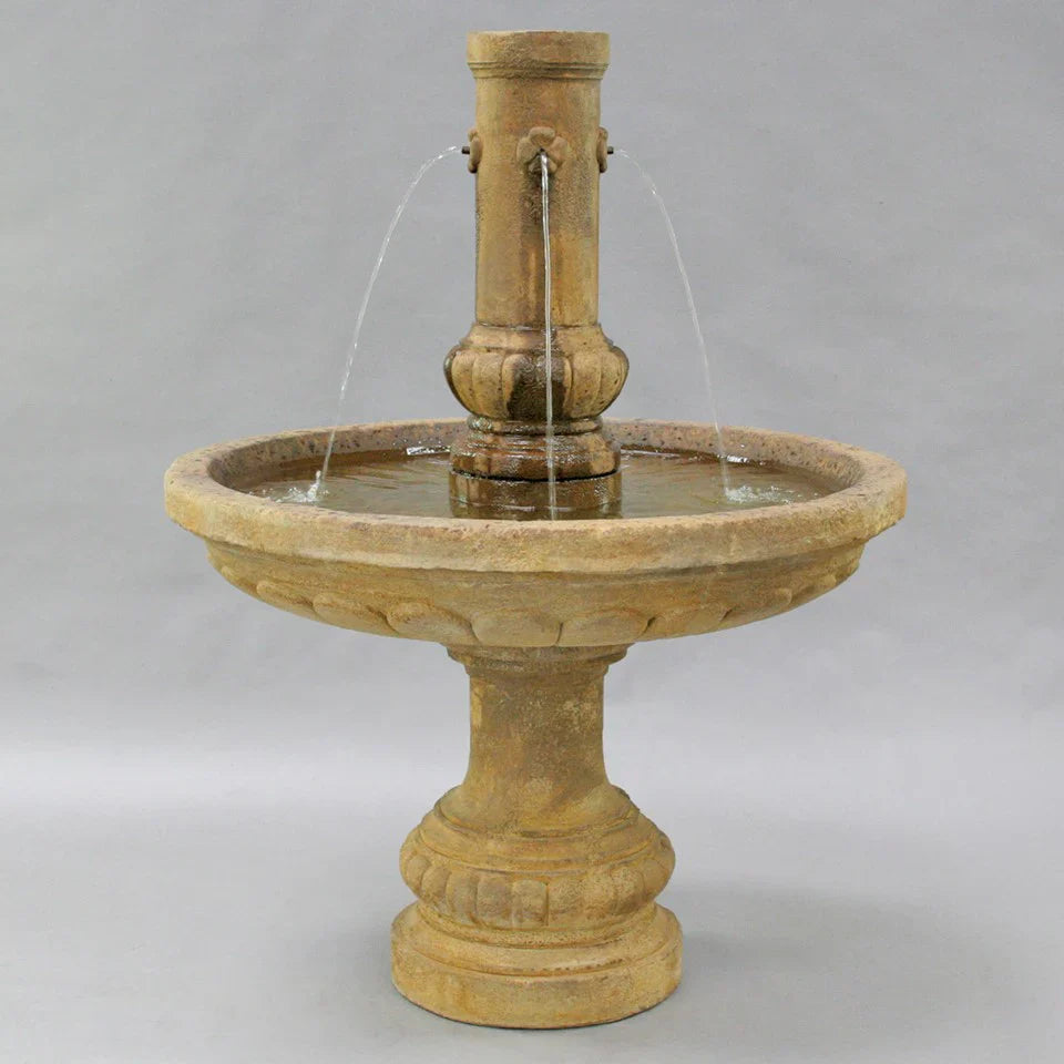 Fiore Stone Athenian Fountain in Cast Stone