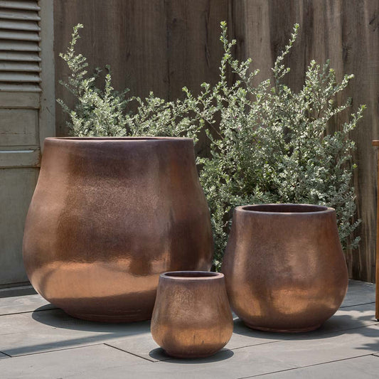 Campania Nimbus Planter Nested Set of 3 | Glazed Collection