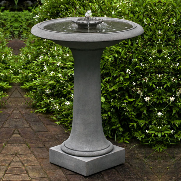 Campania International Camellia Birdbath Fountain