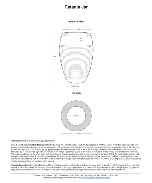 Campania Catania Jar | Vicolo Antico Collection