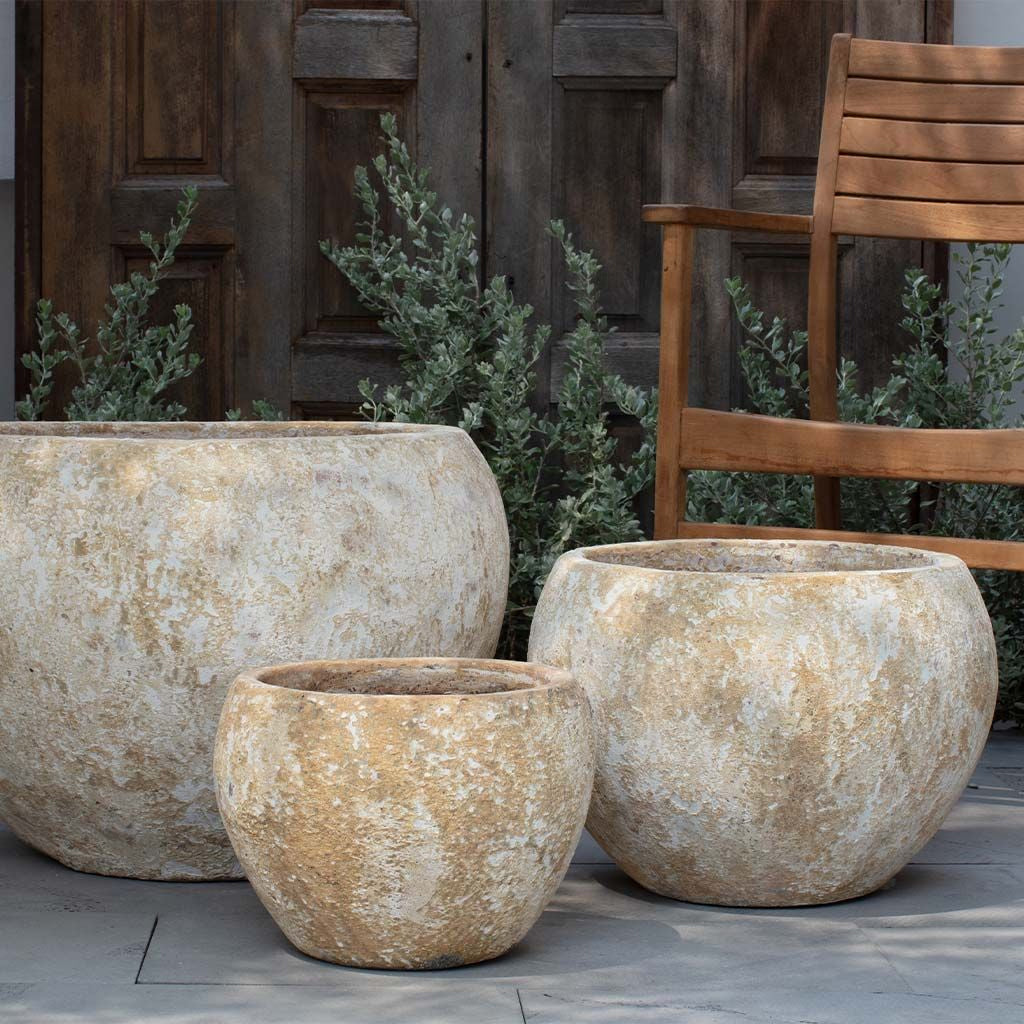 Campania Coronado Planter Nested Set of 3 | Vicolo Antico Collection