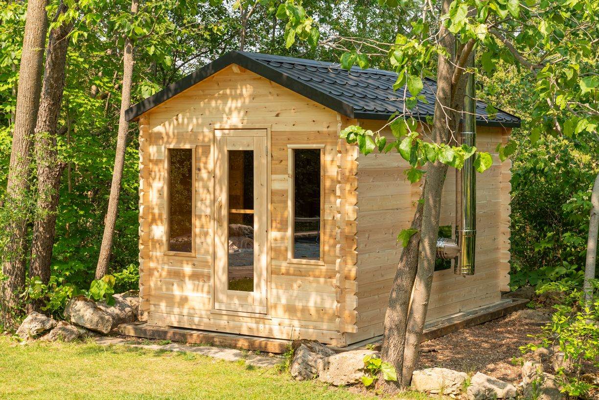 6 Person Cabin Sauna with Changeroom - Georgian