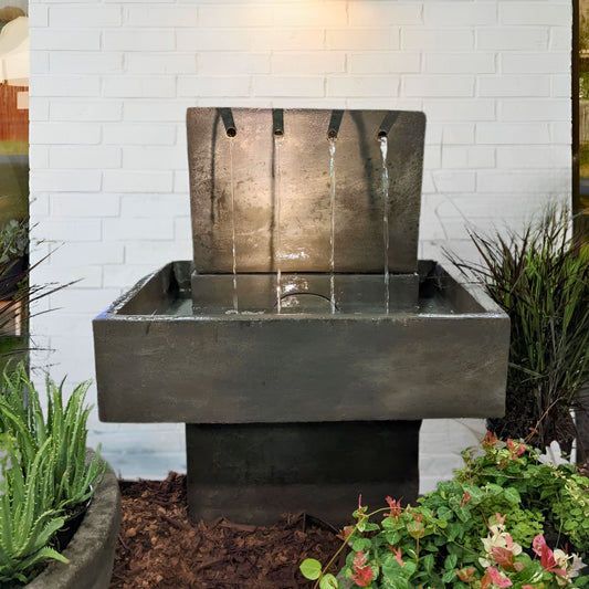 Fiore Mystic Streams Concrete Wall Fountain - #263