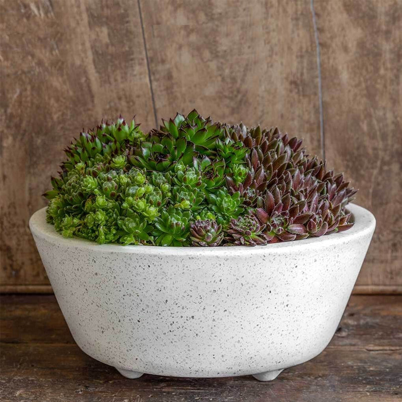 Geo Round Footed Planter Set of 4 | Fiber Cement Collection