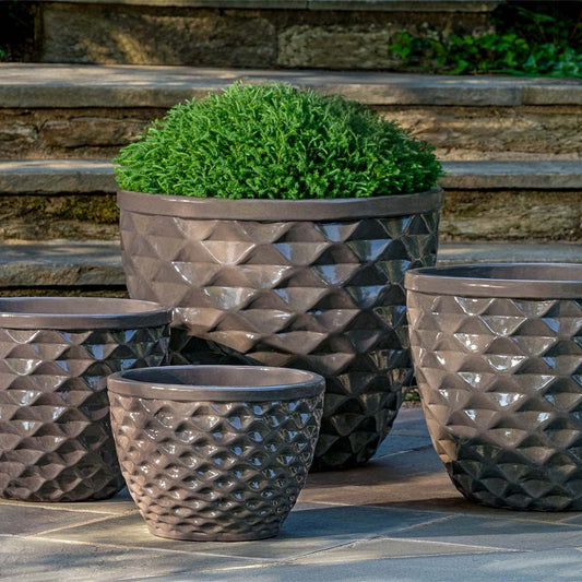 Campania Honeycomb Planter Nested Set of 4 | Glazed Collection