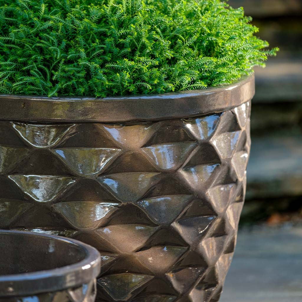 Campania Honeycomb Planter Nested Set of 4 | Glazed Collection