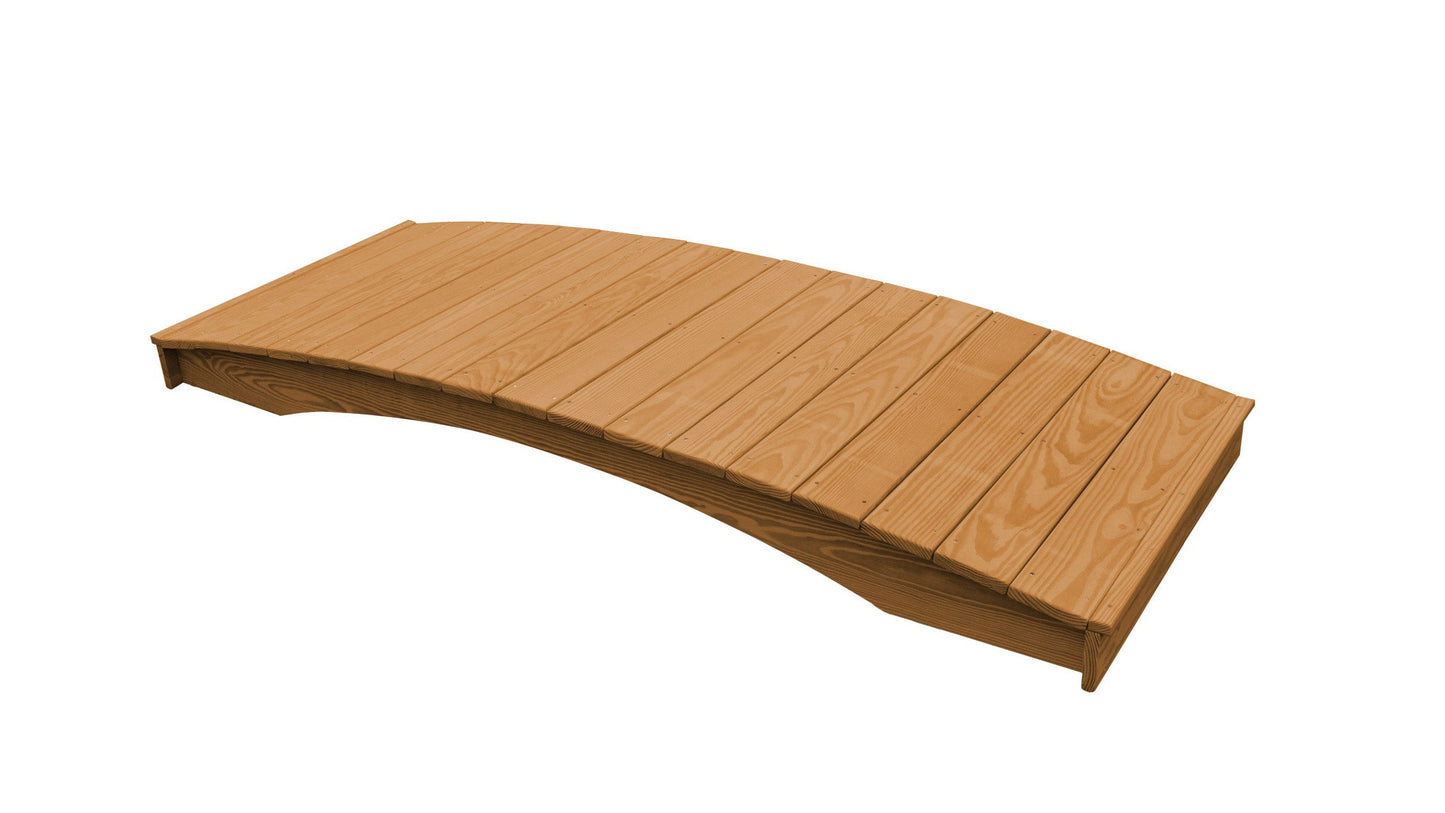 A&L Furniture Co. Western Red Cedar 3' x 10' Plank Garden Bridge