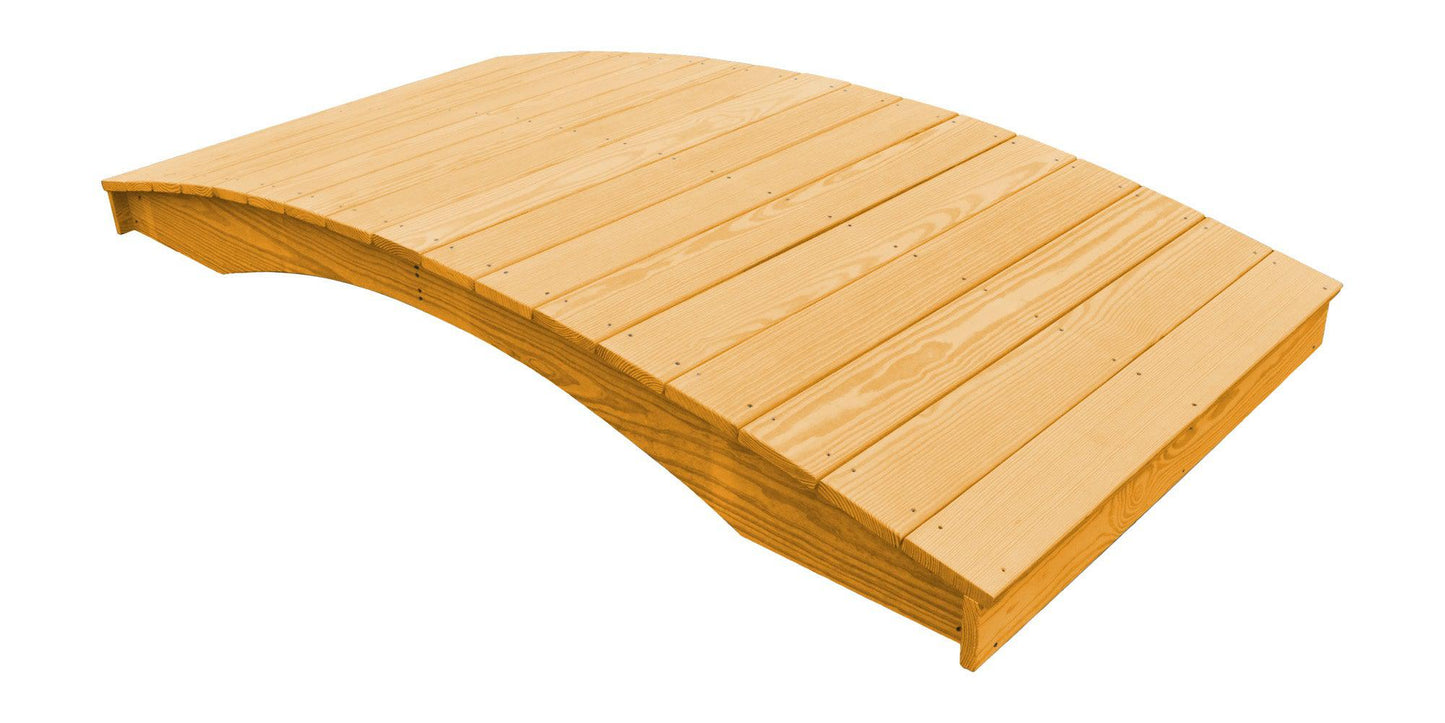 A&L Furniture Co. Western Red Cedar 4' x 8' Plank Garden Bridge
