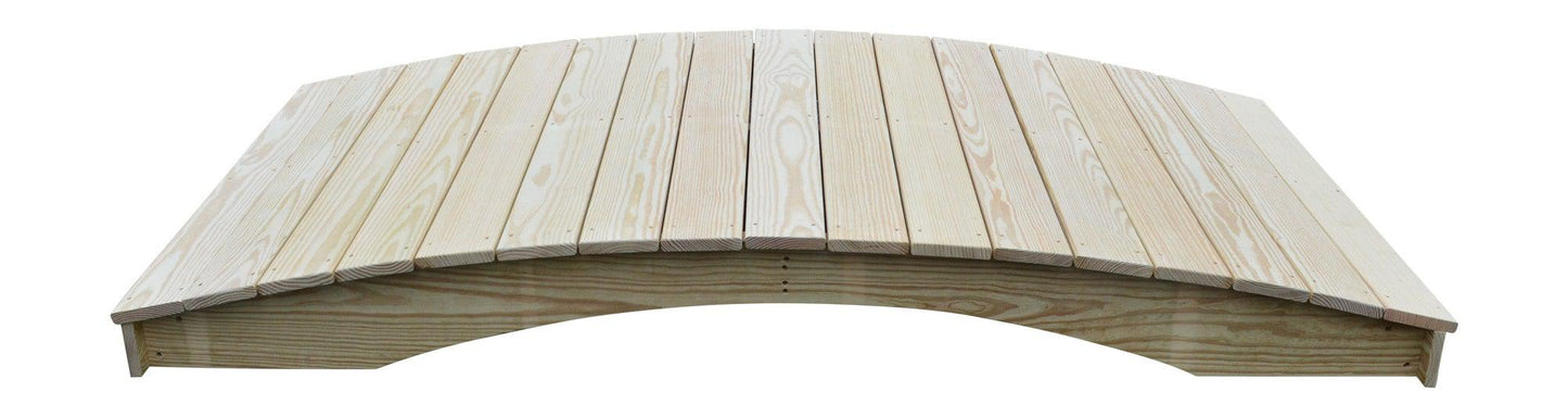 A&L Furniture Co. Western Red Cedar 4' x 8' Plank Garden Bridge