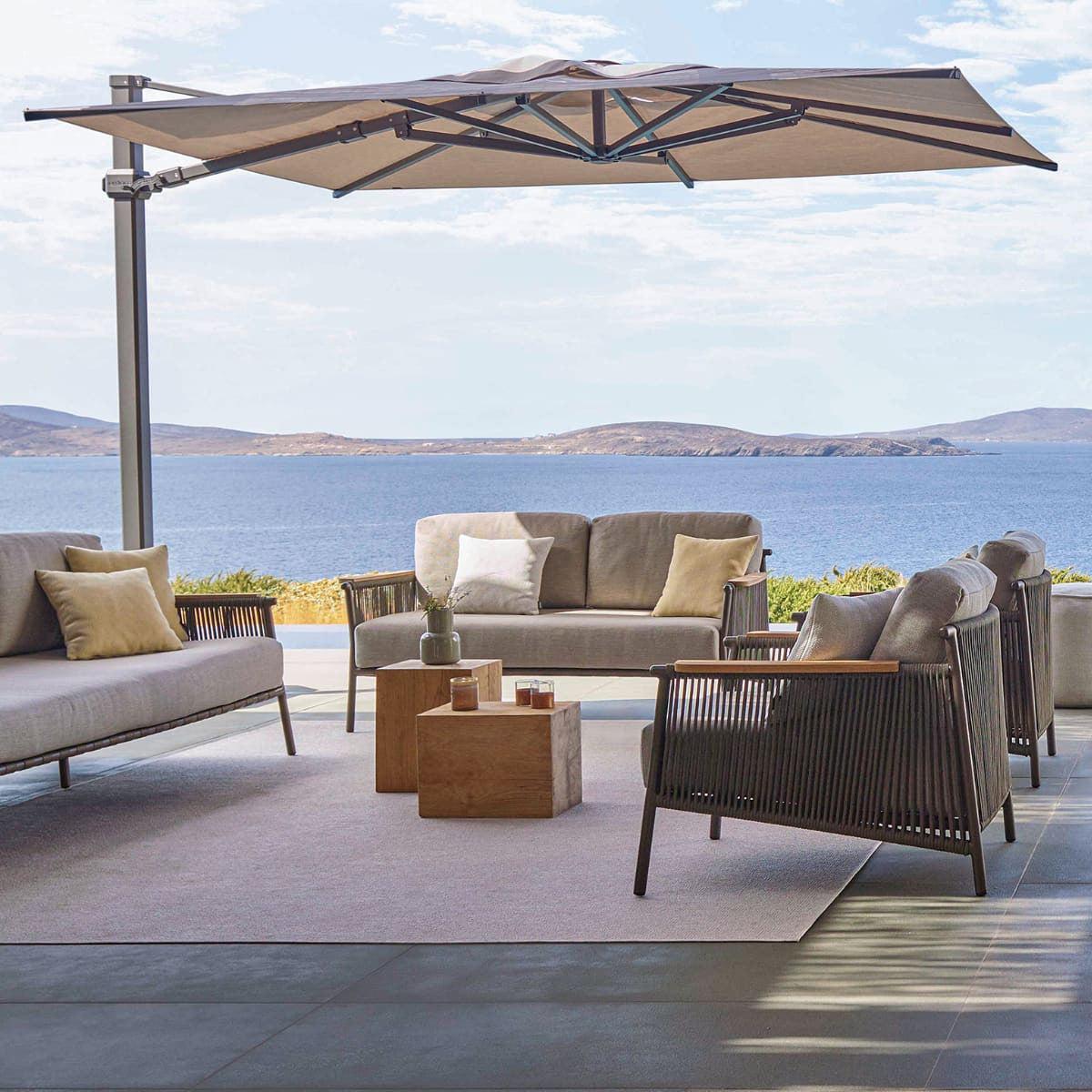 Jardinico JCP-301 Sidepost 10' Square Umbrella