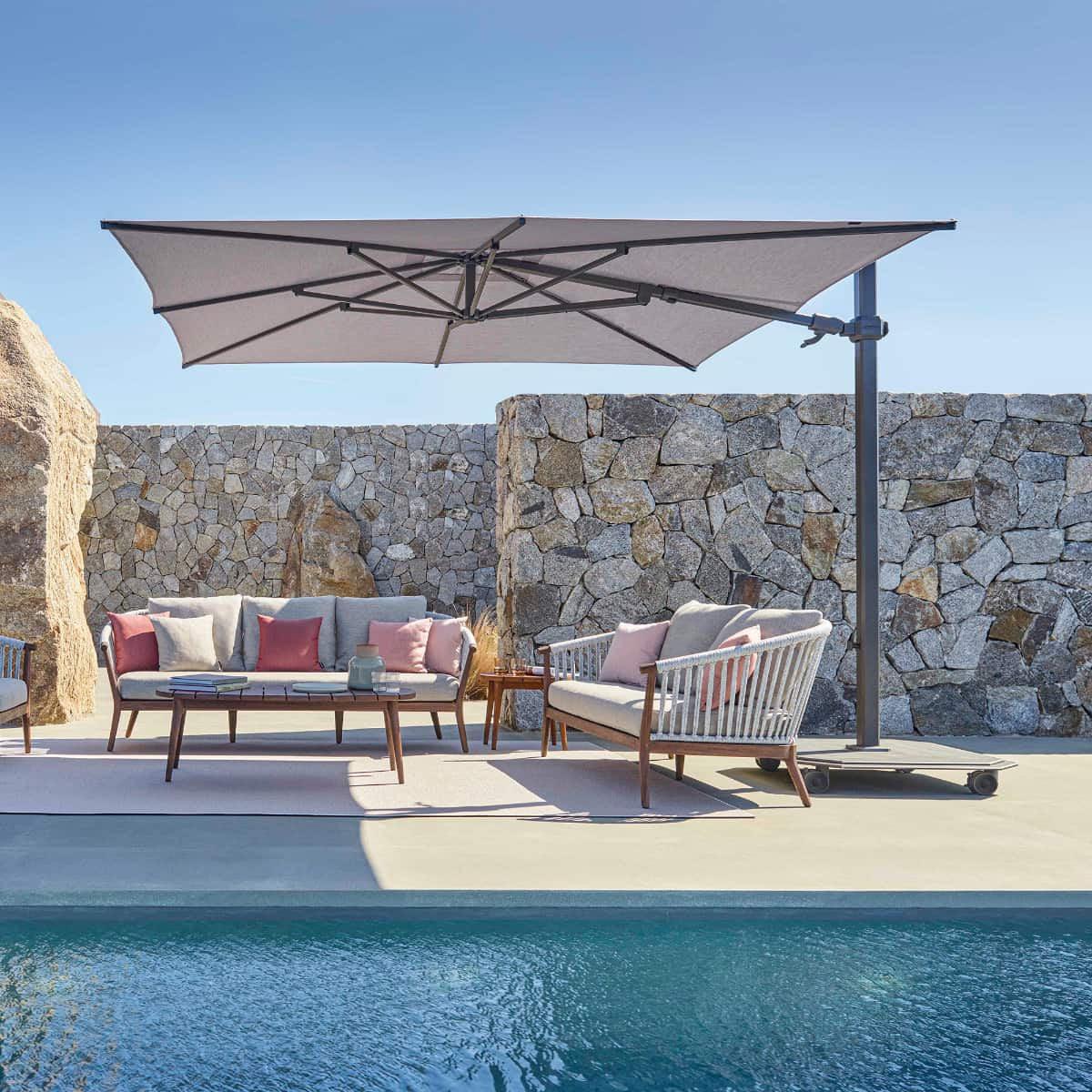 Jardinico JCP-301 Sidepost 10' Square Umbrella