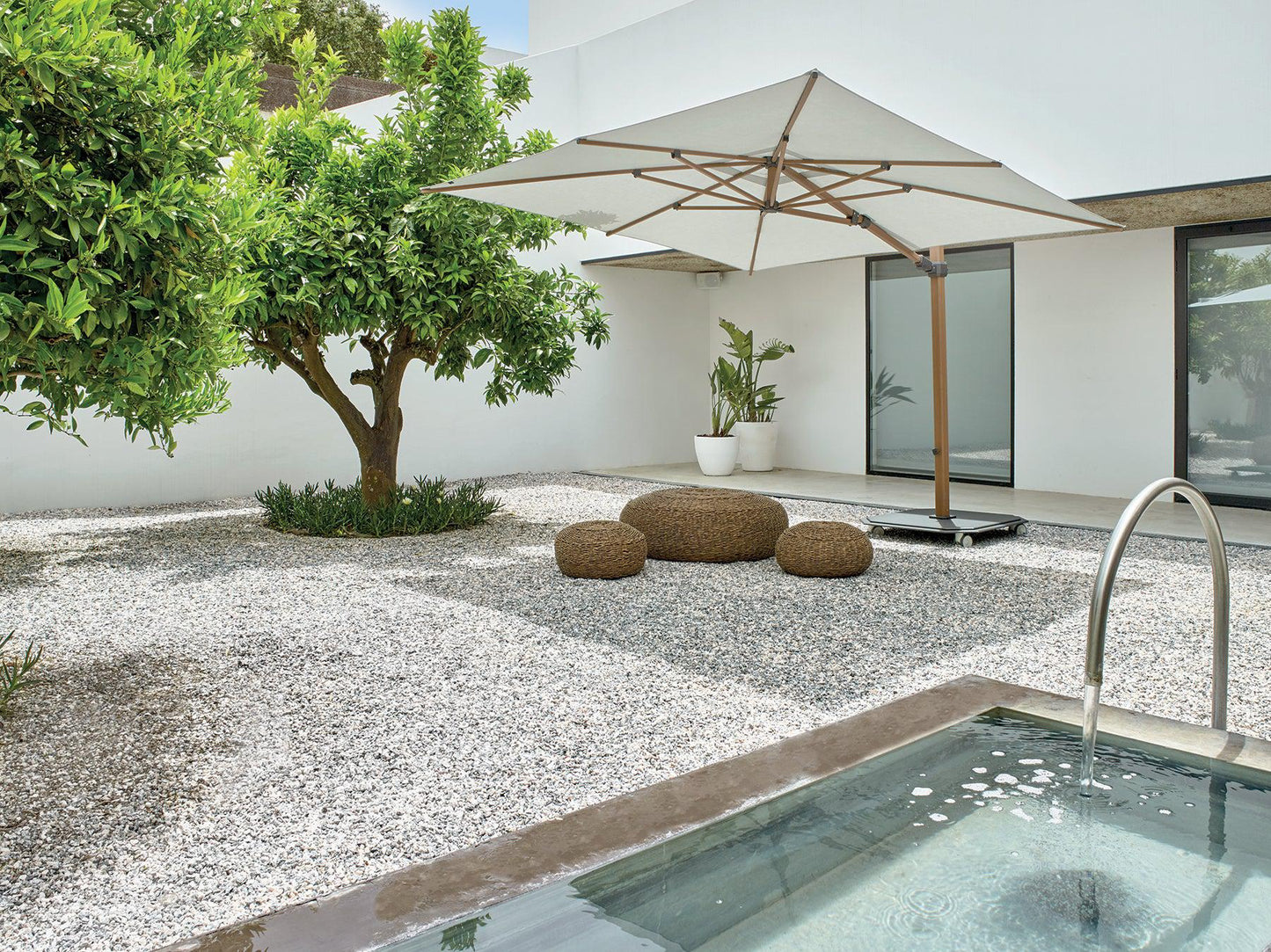 Jardinico JCP-301 Sidepost 10' Square Umbrella