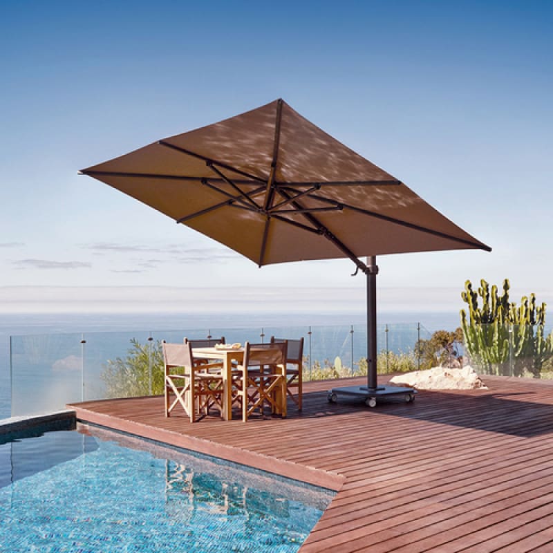 Jardinico JCP-401 Sidepost 10' x 14' Rectangular Umbrella