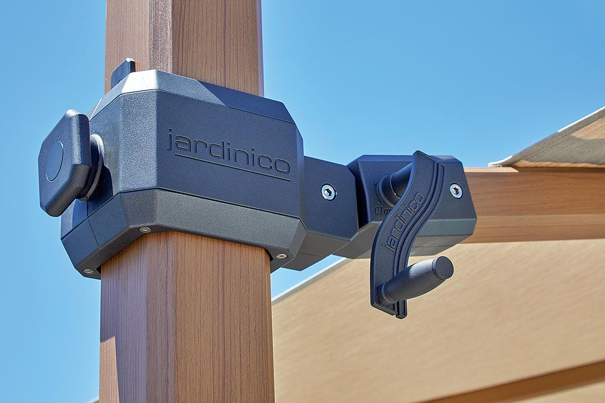 Jardinico JCP-401 Sidepost 10' x 14' Rectangular Umbrella