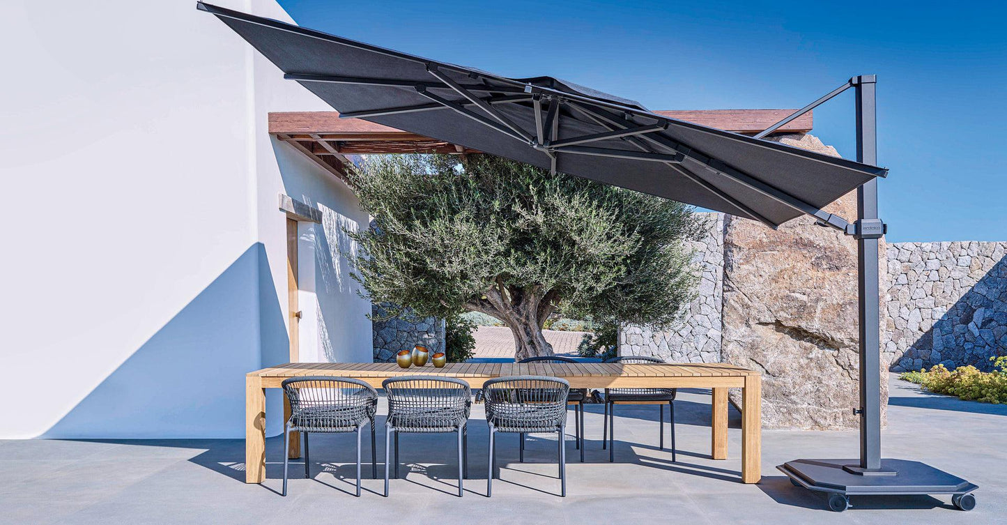 Jardinico JCP-401 Sidepost 10' x 14' Rectangular Umbrella