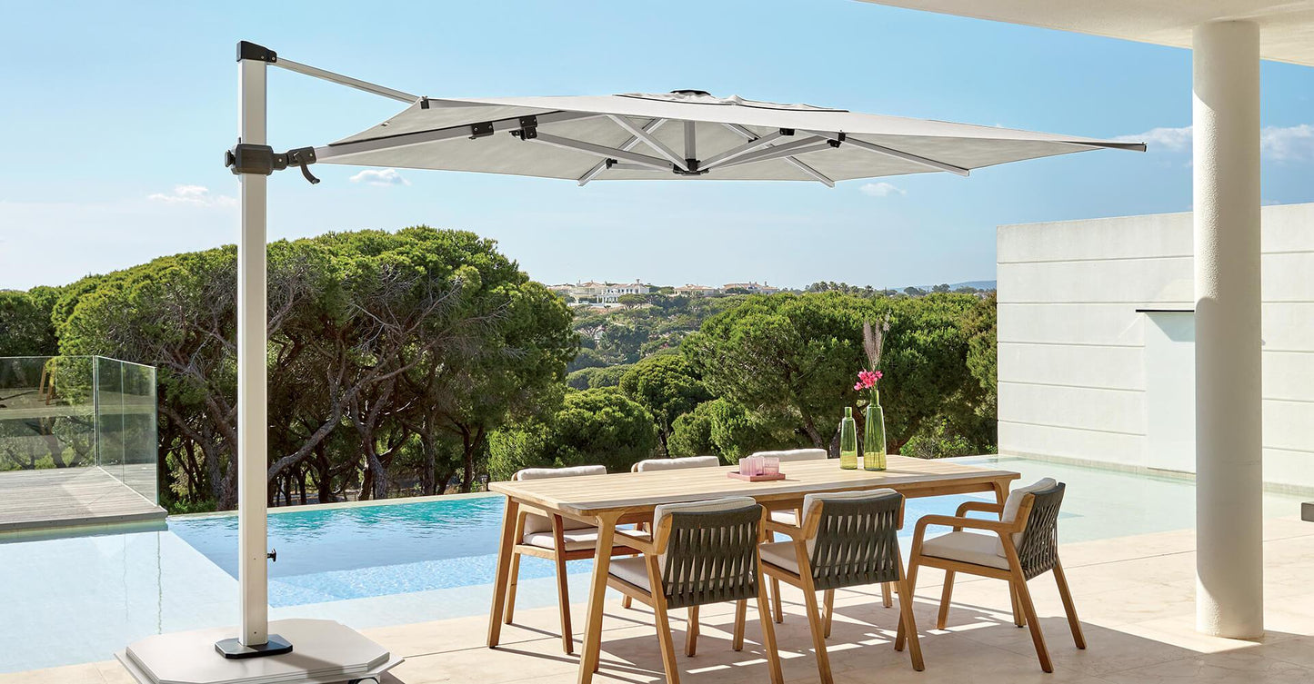 Jardinico JCP-401 Sidepost 10' x 14' Rectangular Umbrella